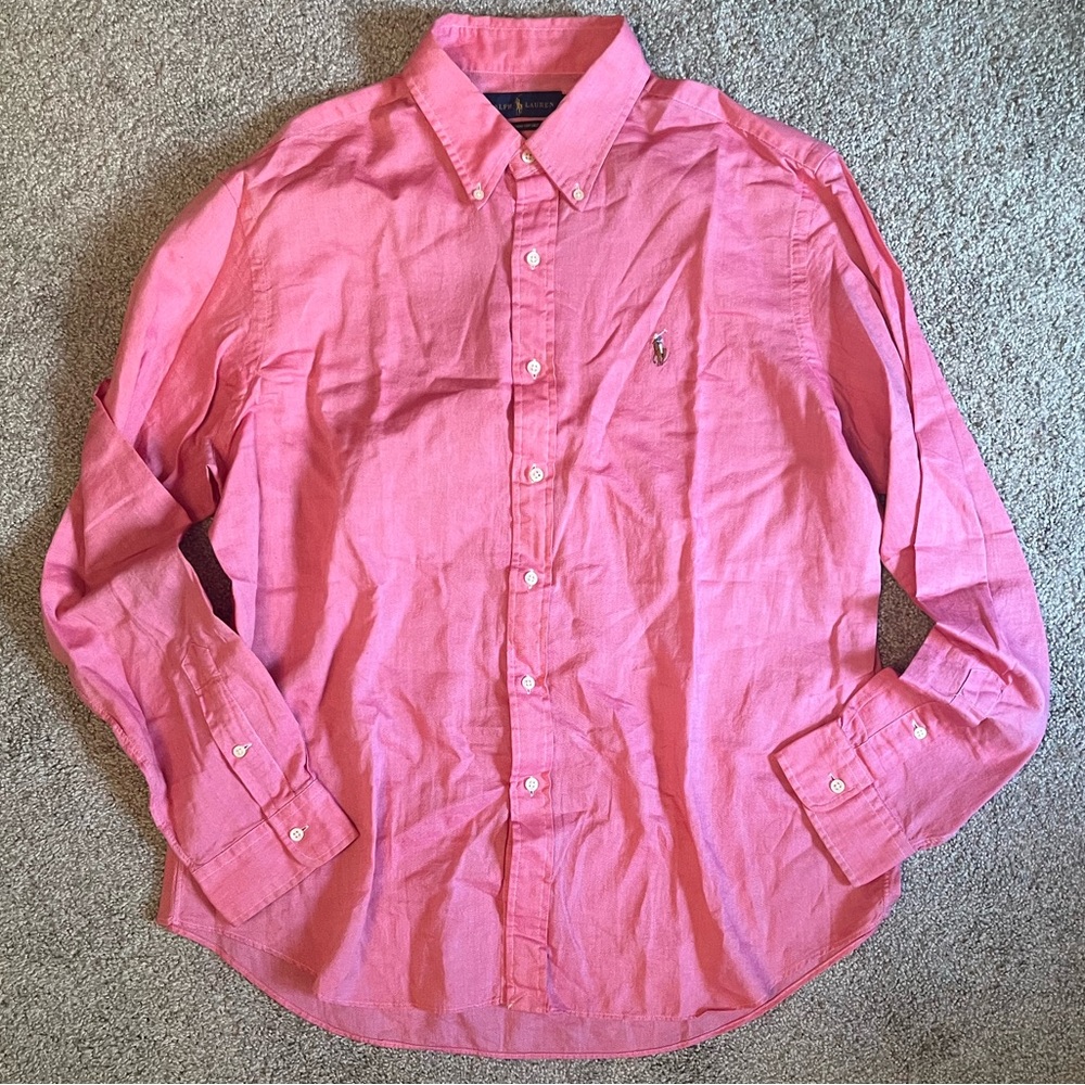 Polo Brand Red Button Up